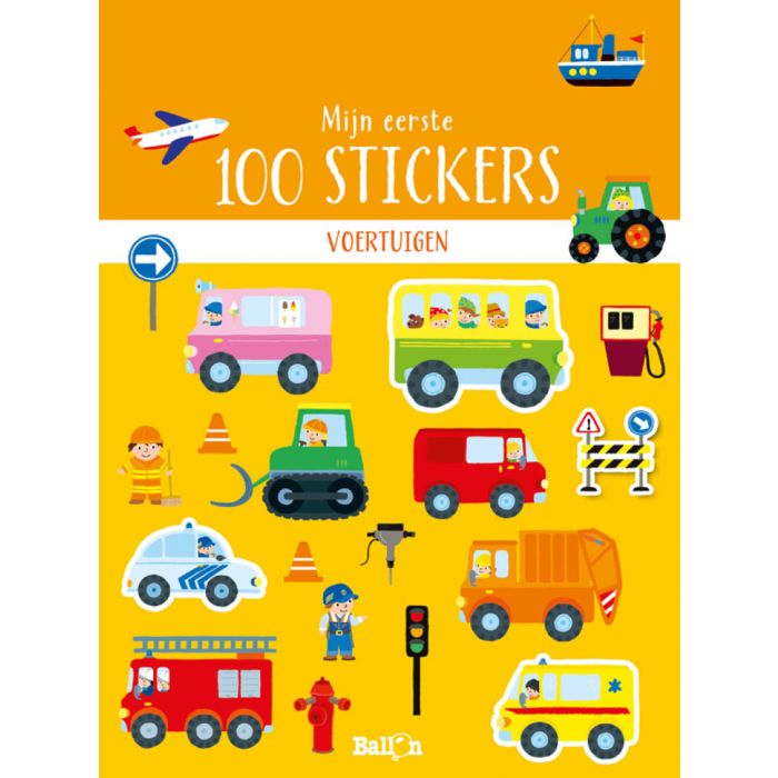 €4,99 Ballon Mijn eerste 100 stickers Voertuigen 2+ €4,99 Ballon Mijn eerste 100 stickers Voertuigen 2+