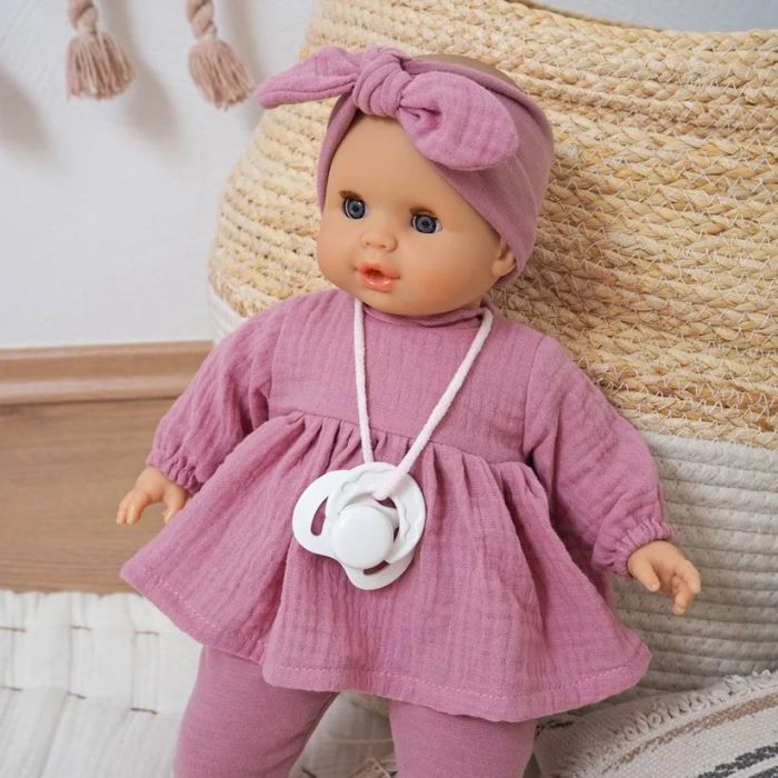 Paola Reina pop Sonia Roze/Haarband met geluid (mechanisme) 36cm