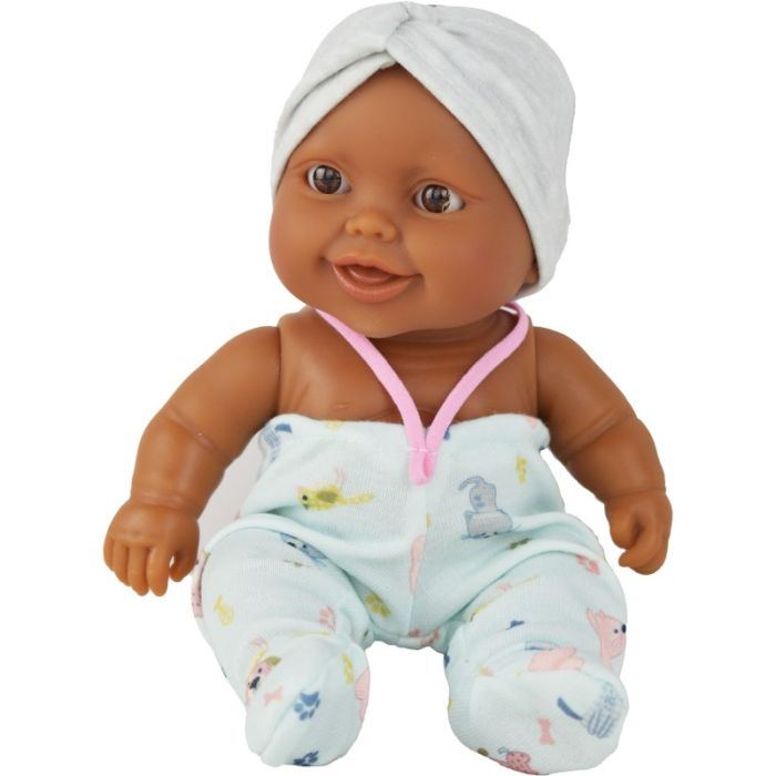 Paola Reina pop puppegie donker meisje Bibi 21cm