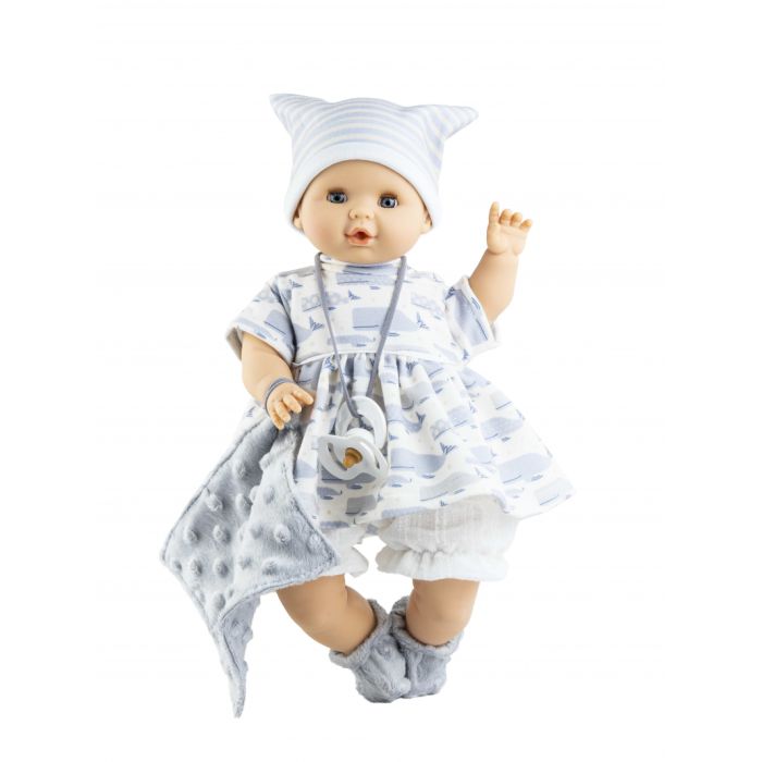 Paola Reina pop Sonia Walvis met geluid (mechanisme) 36cm