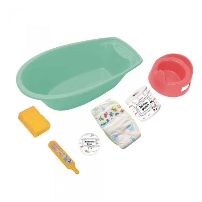 €15,99 Heless Poppenbad met accessoires 'Pinguin' 40.5cm