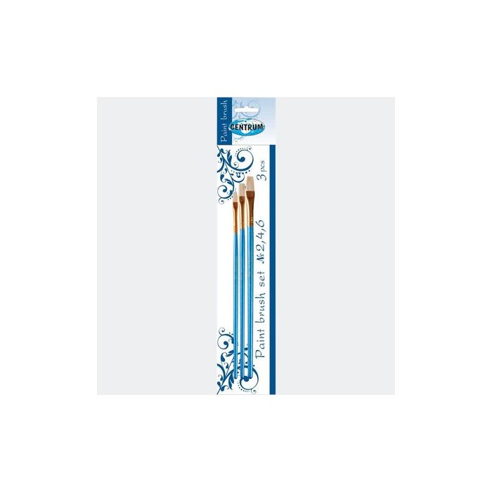 €1,79 Centrum 3 penselen / kwasten set
