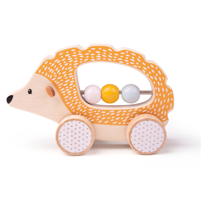 Bigjigs houten duwfiguur Egel (push along Hedgehog) Bigjigs houten duwfiguur Egel (push along Hedgehog)