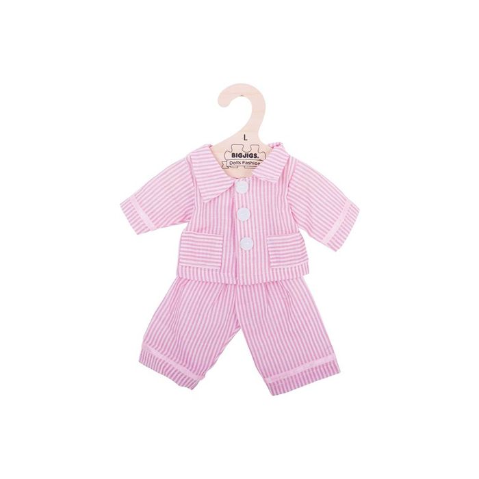 Bigjigs roze pyjama voor pop Paola Reina poppenkleren poppenkleding