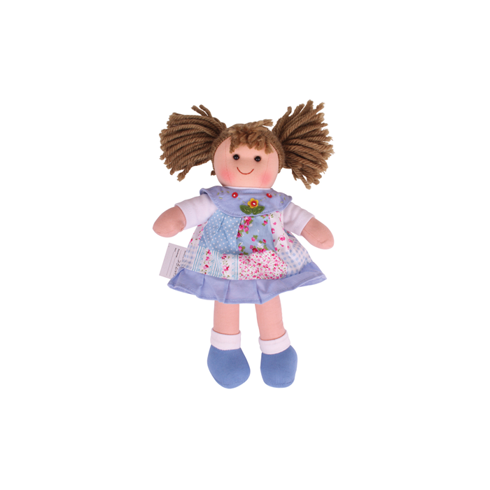 €12.99 Bigjigs stoffen pop Sarah 28 cm popje stof lappen doll €12.99 Bigjigs stoffen pop Sarah 28 cm popje stof lappen doll