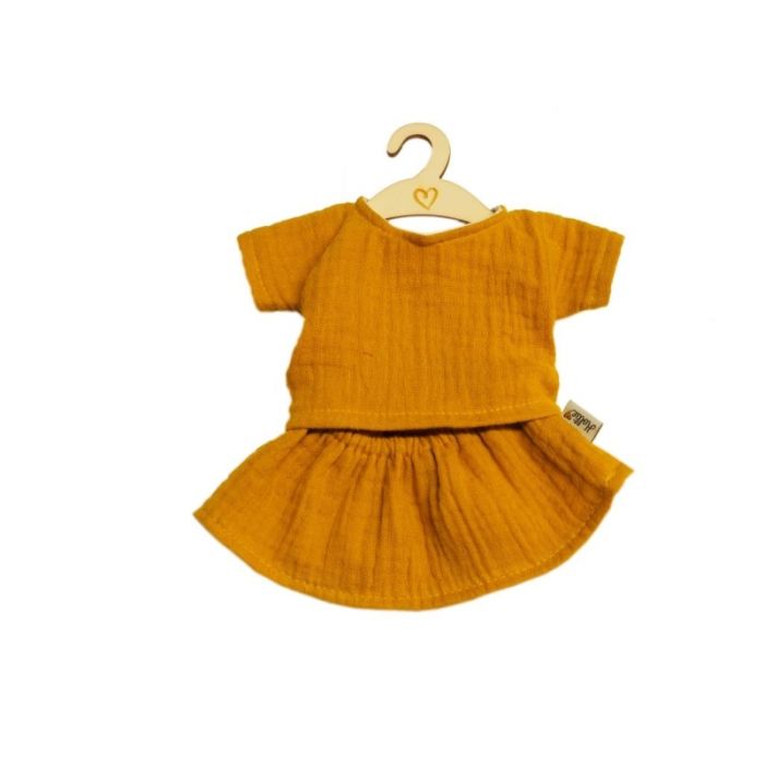 €18.95 Hollie setje shirt met rokje ochre/okergeel voor Gordi pop 34cm poppenkleding poppenkleren paola reina minikane €18.95 Hollie setje shirt met rokje ochre/okergeel voor Gordi pop 34cm poppenkleding poppenkleren paola reina minikane