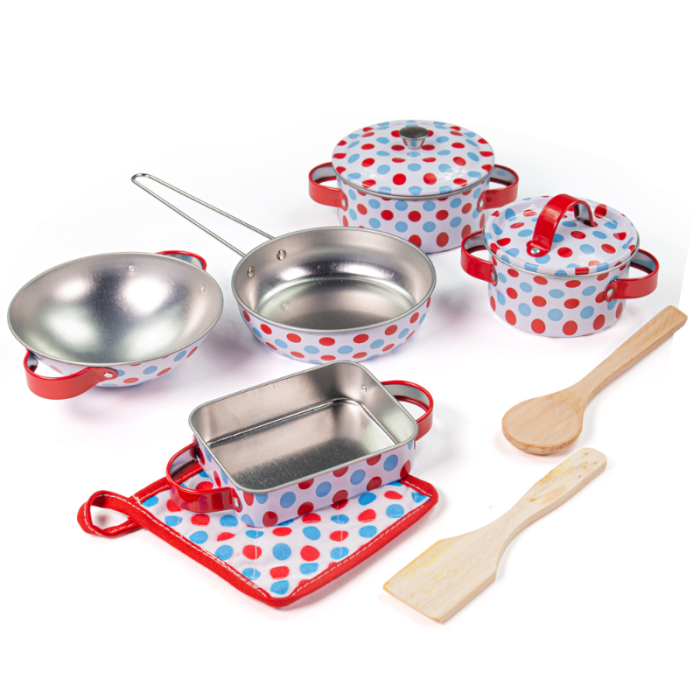 €19,99 Bigjigs tinnen Pannenset (Tin Cookware)