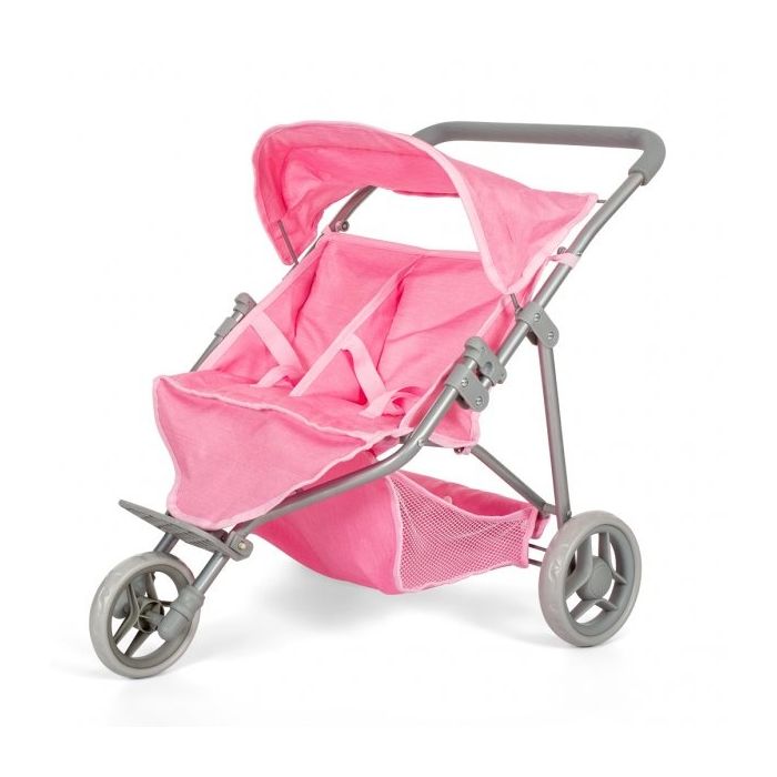 €52,95 Mamamemo Tweeling Poppenbuggy Roze