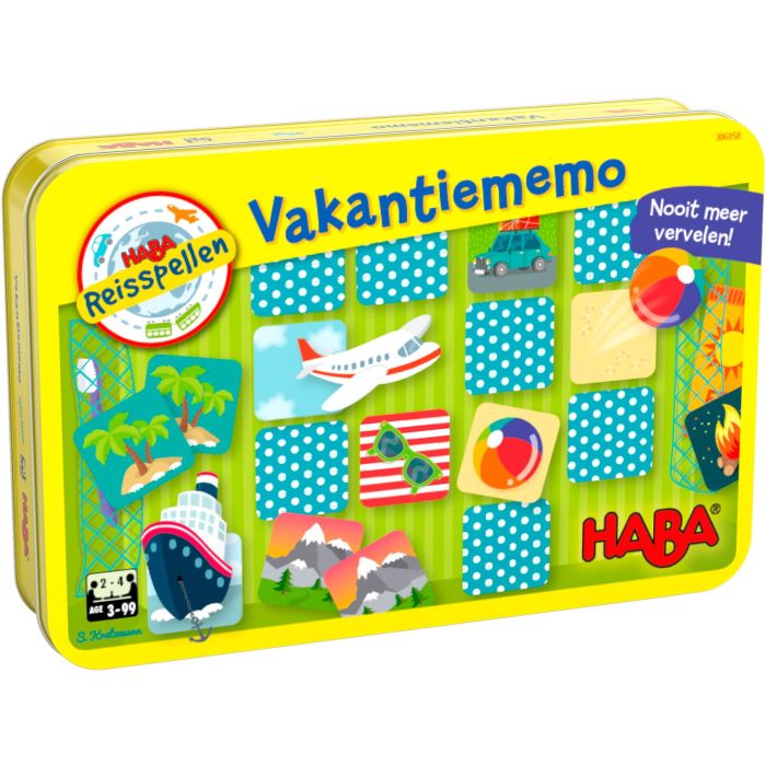€12.99 Haba spel: Vakantiememo memory memorie magnetisch reisspel 5+