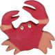 €6,49 Holztiger houten krab 5cm hout crab