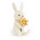 €25,89 Jellycat knuffel konijn met Narcis 18 cm (Bobbi Bunny with daffodil)