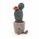 Jellycat knuffel Plant Cactus in pot 24cm (Silly Succulent Prickly Pear Cactus)