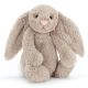  Jellycat knuffel konijn bashful bunny beige - m - 31 cm