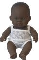 €19,99 Miniland pop Afrikaans donker meisje babypop donkere meisjespop 21 cm