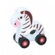 Houten rollend dier zebra hout