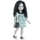 Paola Reina kleding Maria jurk (Panda print) met tas voor Amigas pop 32cm