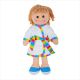  Bigjigs stoffen pop Michelle 34 cm stof lappen popje doll