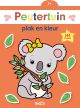 €3,99 Ballon Peutertuin Plak en Kleurboek Koala 3+ stickerboek