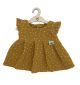 €18,95 Hollie jurk Spring ochre dots (oker met stip) voor gordi pop 34cm