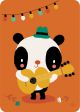€1.49 Bora ansichtkaart Panda Songwriter wenskaart postkaart kaart