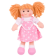 €11.89 Bigjigs stoffen pop Ruby 28 cm popje stof lappen doll