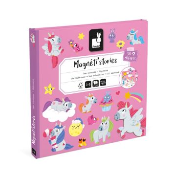 Janod Magneetboek Magneti stories Unicorn/Eenhoorn 