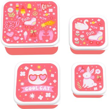 A Little Lovely Company Lunch & snackbox set Fun