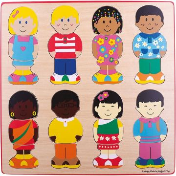 Bigjigs houten puzzel Vriendjes 1+