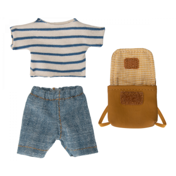 €11.89 Maileg kledingset voor Grote Broer Muis 13cm (Clothes and bag Big brother mouse)