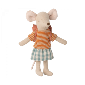 €25.89 Maileg muis grote zus driewieler 13cm (Tricycle mouse, Big sister with bag Old rose)