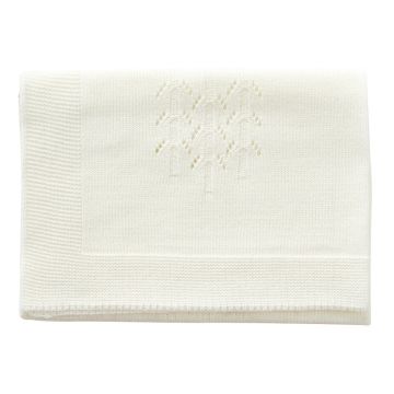 €14.99 Byastrup gebreide poppendeken creme 60cm