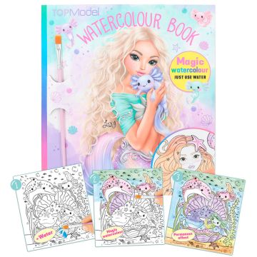 TOPModel waterverf boek zeemeermin