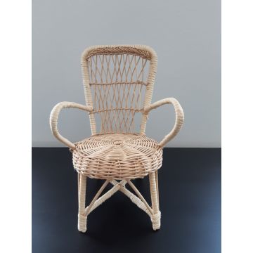 €8,99 Rotan rieten retro poppenstoel riet gordi minikane paola reina