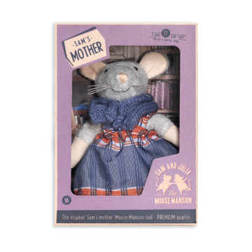 Het Muizenhuis knuffel muis Sam's moeder 12cm