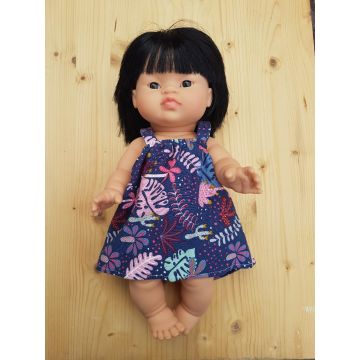 Minikane jurkje Laguna voor Gordi pop 34cm