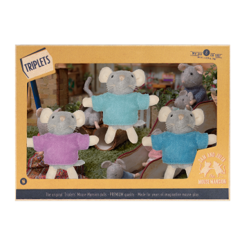 €23,99 Het Muizenhuis knuffel muisjes de drieling 8cm