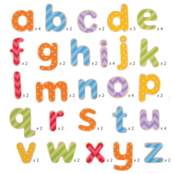 €14,99 Bigjigs magneetletters magneet 'kleine' letters 