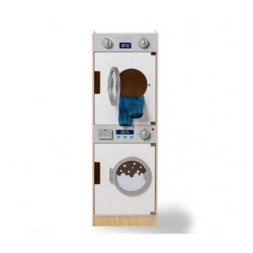 €114.99 Mamamemo houten wasmachine en wasdroger droger hout 