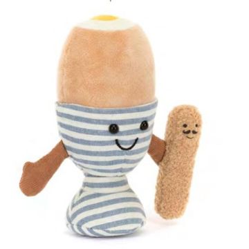 Jellycat knuffel Ei (Amuseables Eggetha Egg & Lance Soldier)