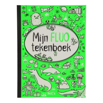 €5,99 Ballon Fluo kleurboek jongens tekenboek 