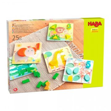 €24.95 Haba ontdekkingsspel / vormenpuzzel Wilde Dieren 1.5+