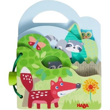 Haba houten babyboek Bosdieren