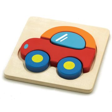 €4.99 Viga Toys houten puzzel auto hout car puzzle