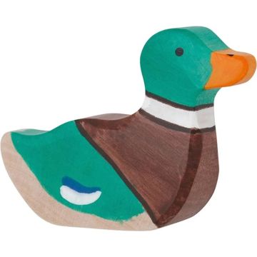 Holztiger houten Mannetjes eend 7cm