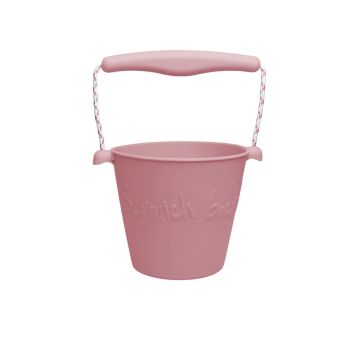 €15,99 Scrunch Bigjigs flexibel emmertje Oud Roze (bucket dusty rose)
