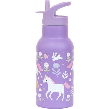 A Little Lovely Company 350ml RVS Drinkfles Unicorn