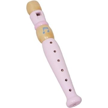 €5,99 Houten blokfluit roze 20cm