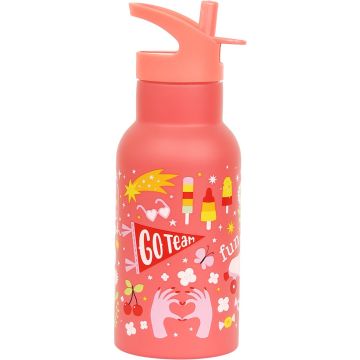 A Little Lovely Company 350ml RVS Drinkfles Fun