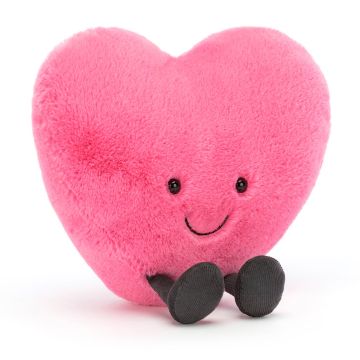 Jellycat knuffel roze hartje Love 17cm (Amuseable Pink Heart Large)