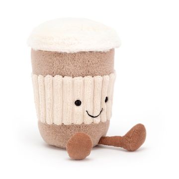 Jellycat knuffel Koffie beker 15cm (Amuseables Coffee-to-go)